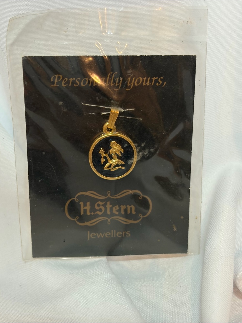 New H. STERN Jewelers Personally Yours Zodiac Virgo Charm Gold & Enamel